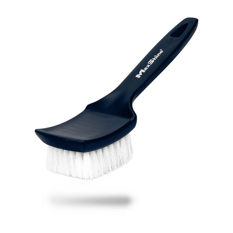 Maxshine Universal All-Purpose Cleaning Brush | Long-Handled Stiff Bristle Brush for Tires, Carpets, Upholstery & Floor Mats | Removes Tough Dirt & Stubborn Stains | Premium Auto Detailing Accessory - Image 1